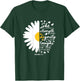 Christian Bible Verse Gift Proverbs 31:25 White Daisy Flower T-Shirt - T-Shirt | Forest