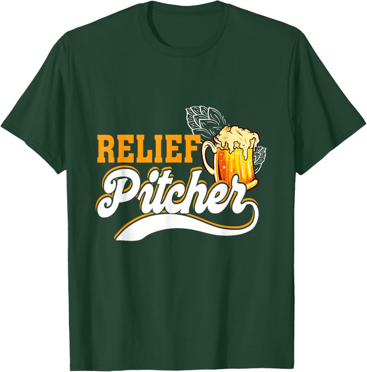 Relief Pitcher Beer And Baseball Minor League Baseball Life T-Shirt - T-Shirt | Forest