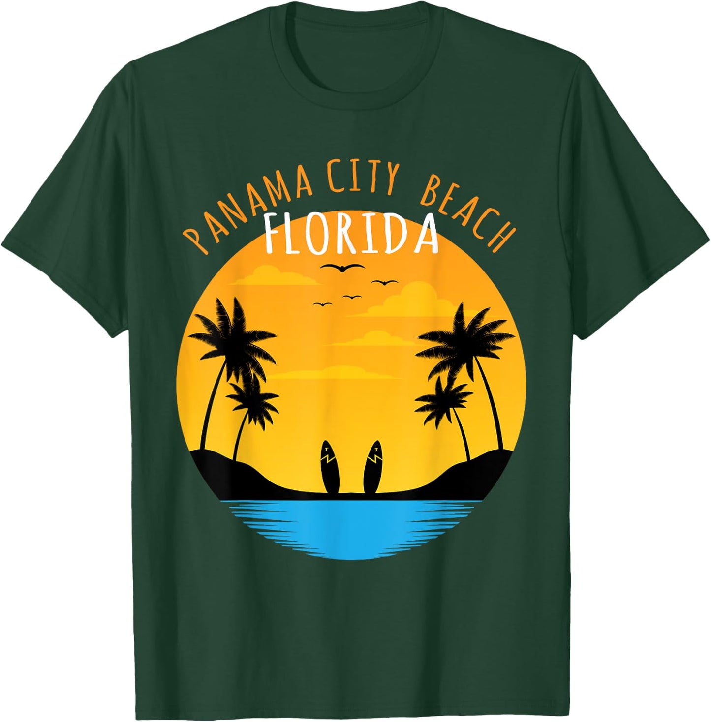 Surf Lover - Panama City Beach Florida T-Shirt - T-Shirt | Forest