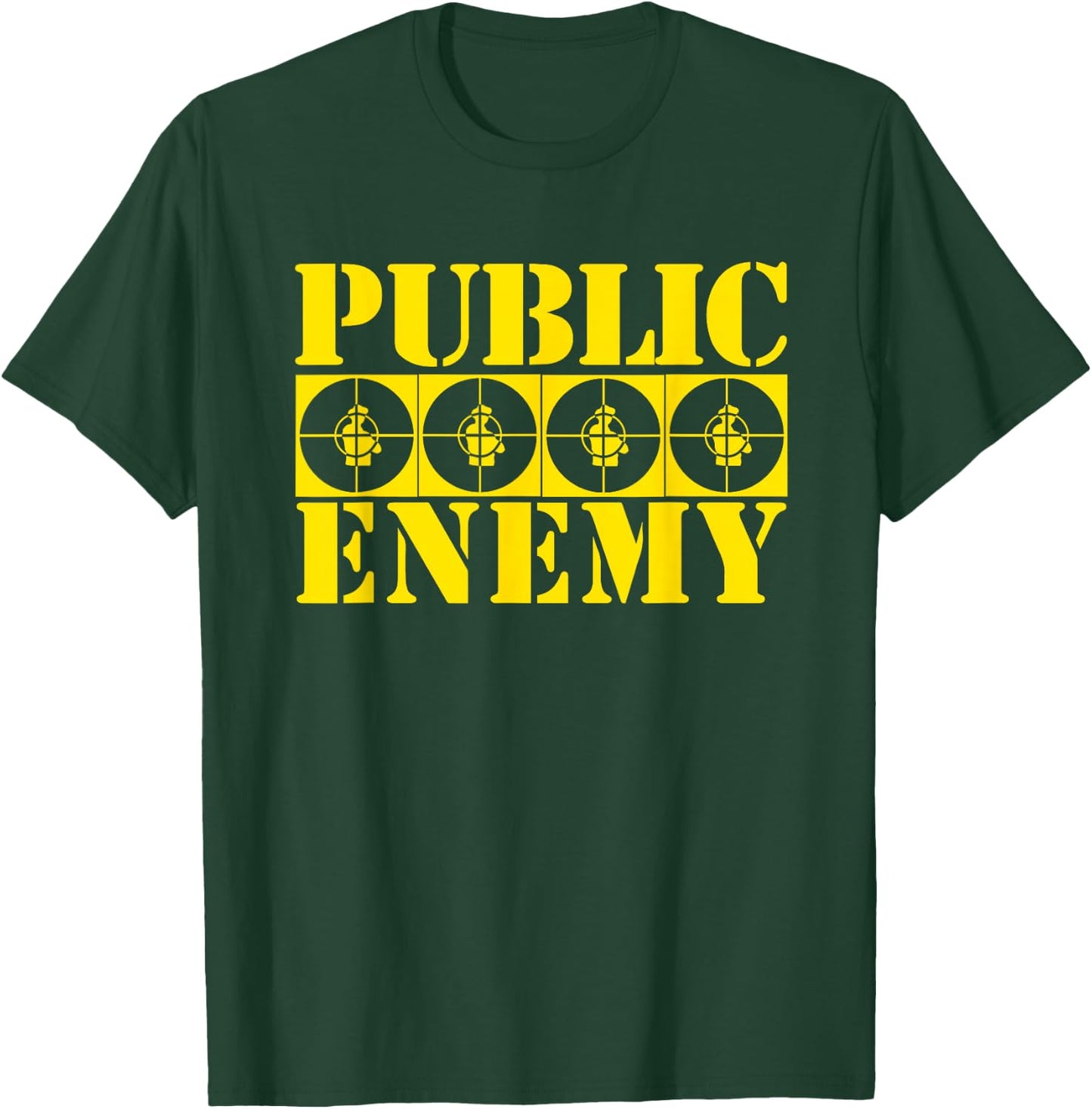 Public Enemy 4 Target Logos T-Shirt - T-Shirt | Forest