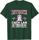 Cath Lab Nurse Heartbeat Technician Women Cath Lab Tech T-Shirt - T-Shirt | Forest