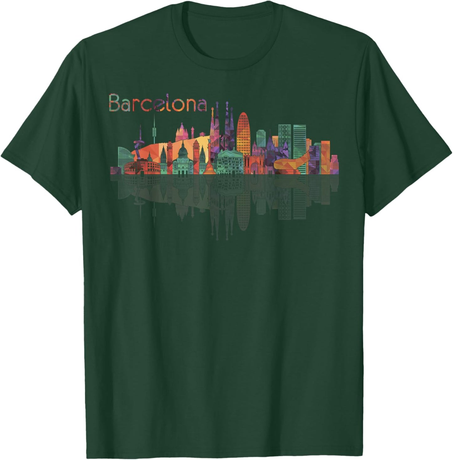 Travel Barcelona Spain Europe Spanish Family Vacation T-Shirt - T-Shirt | Forest