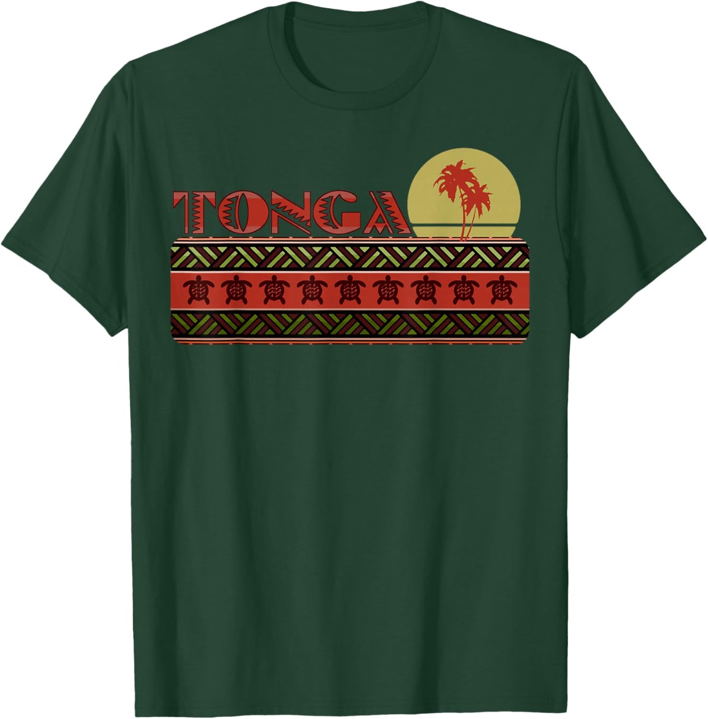 Tonga Tongan Men Women Island Vacation Travel Souvenir T-Shirt - T-Shirt | Forest