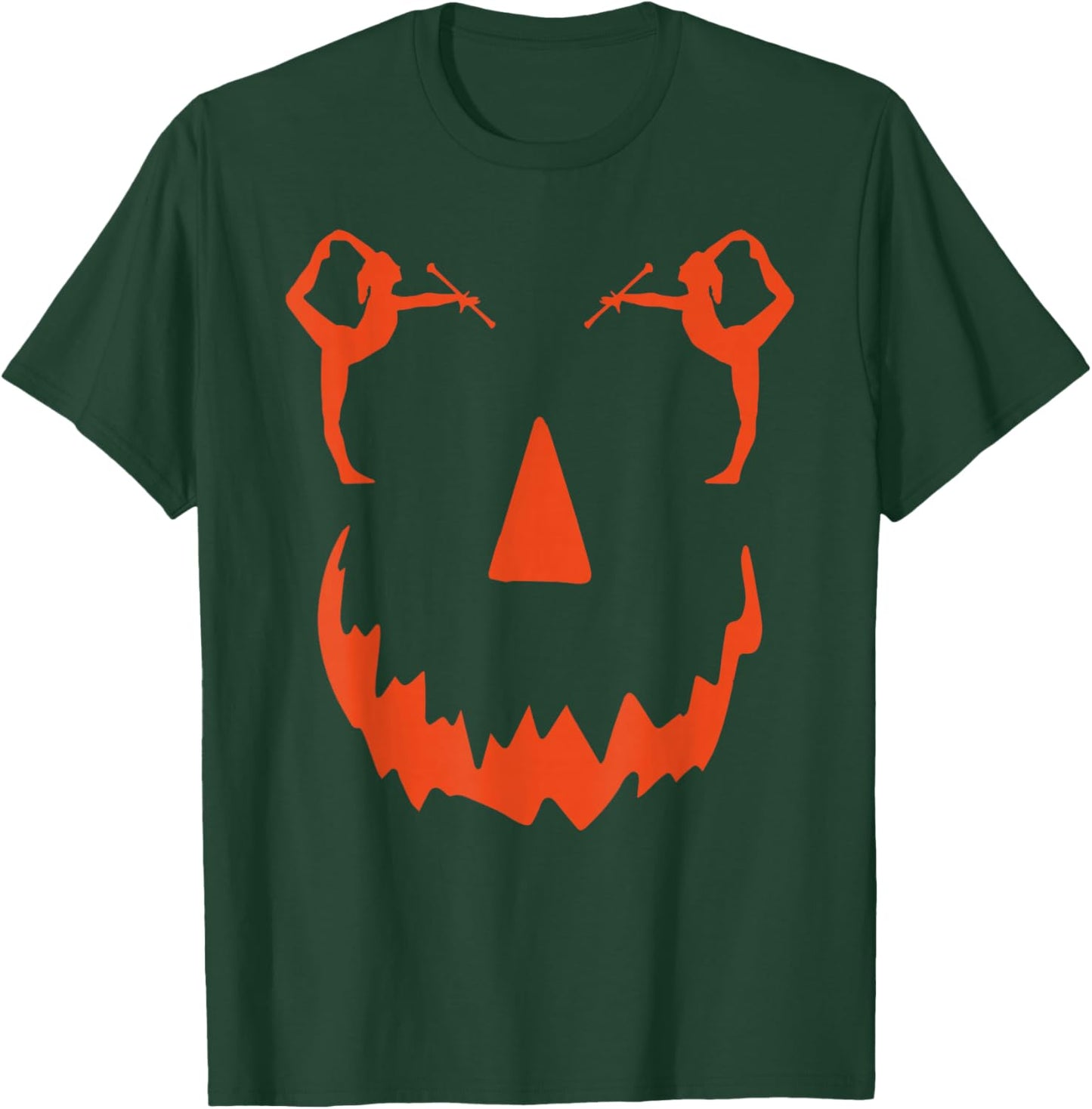 pumpkin Baton Twirler halloween T-Shirt - T-Shirt | Forest