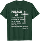 Preach On Pastor Appreciation with KJV Scripture Christian T-Shirt - T-Shirt | Forest