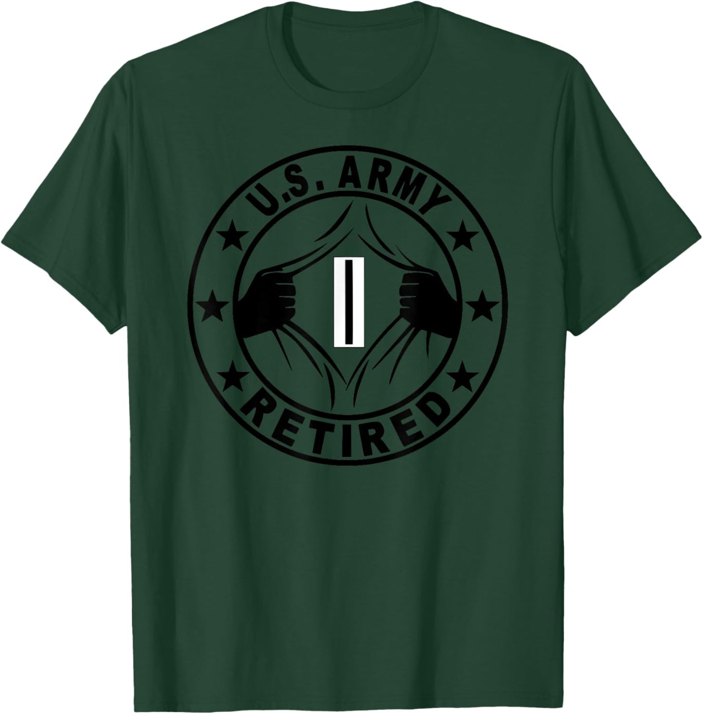 US Army Rank Chief Warrant Officer 5 (W-5) CW5 Retired T-Shirt - T-Shirt | Forest