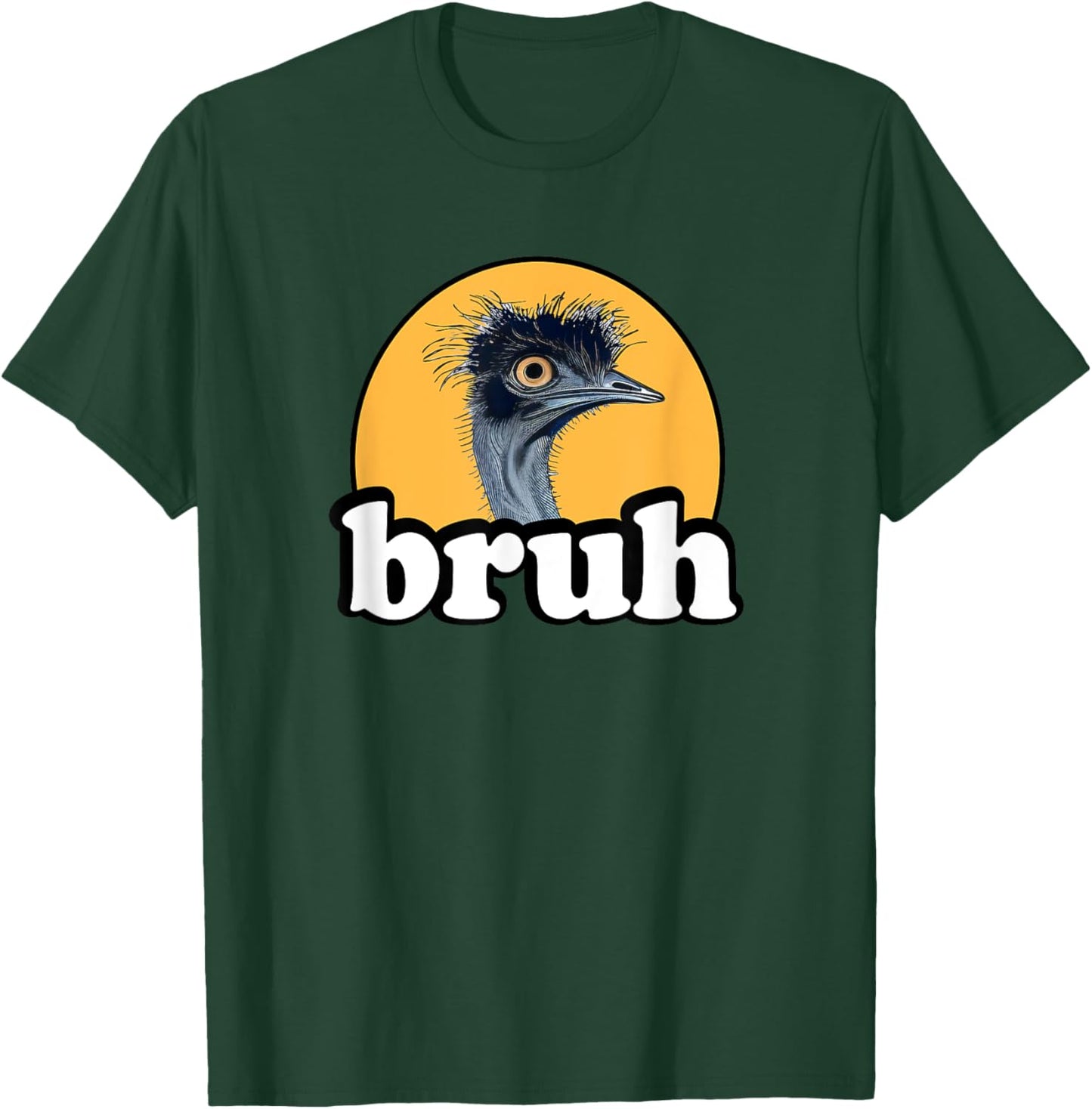 Zookeeper Funny Bruh Kids Flightless Bird Emu Lover T-Shirt - T-Shirt | Forest