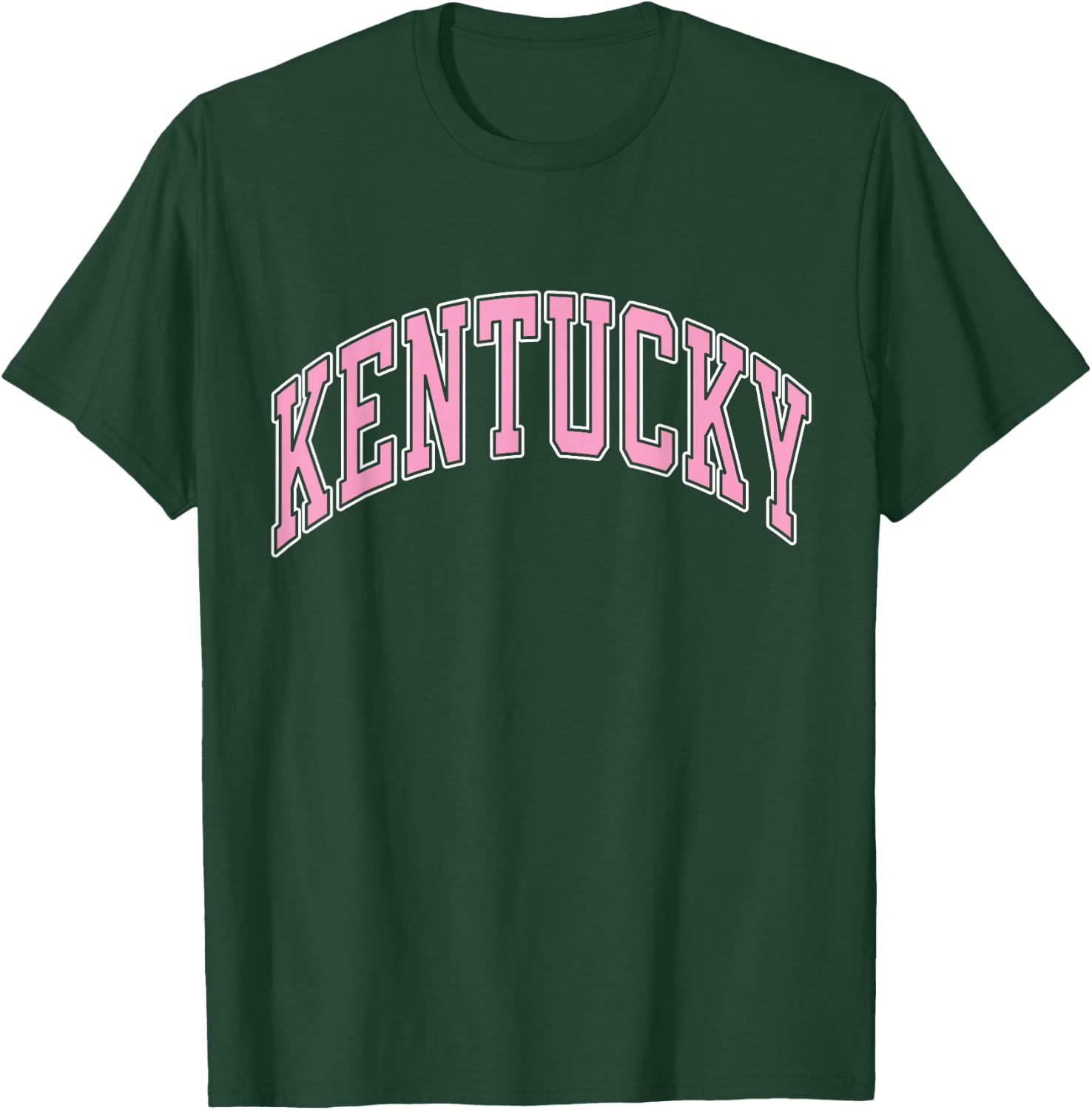 Kentucky Varsity Style Pink Text T-Shirt - T-Shirt | Forest