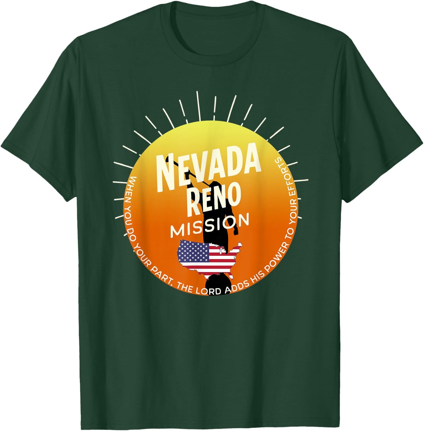 Nevada Reno Mormon LDS Mission Missionary Gift T-Shirt - T-Shirt | Forest