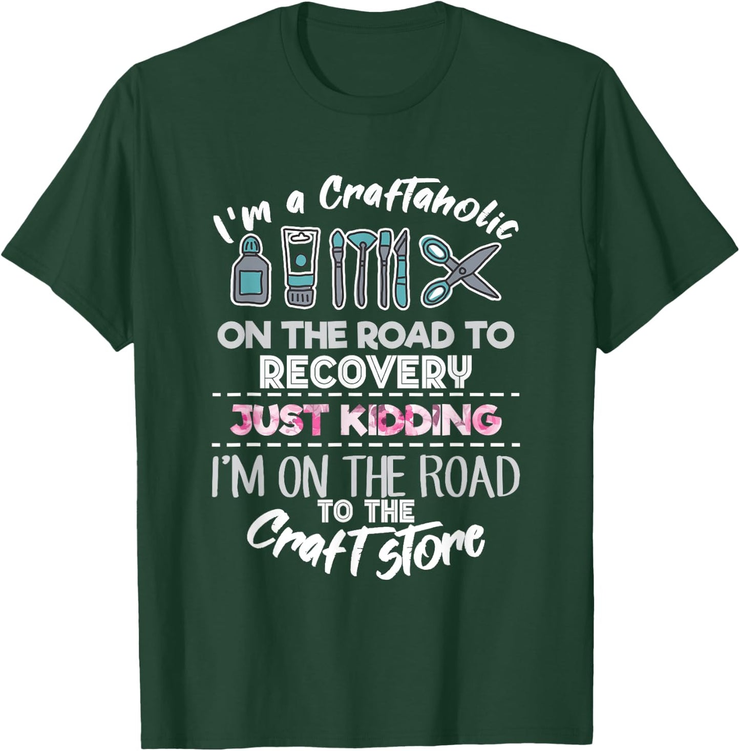 Scrapbooking addicted Handmade Crafter Hobby T-Shirt - T-Shirt | Forest