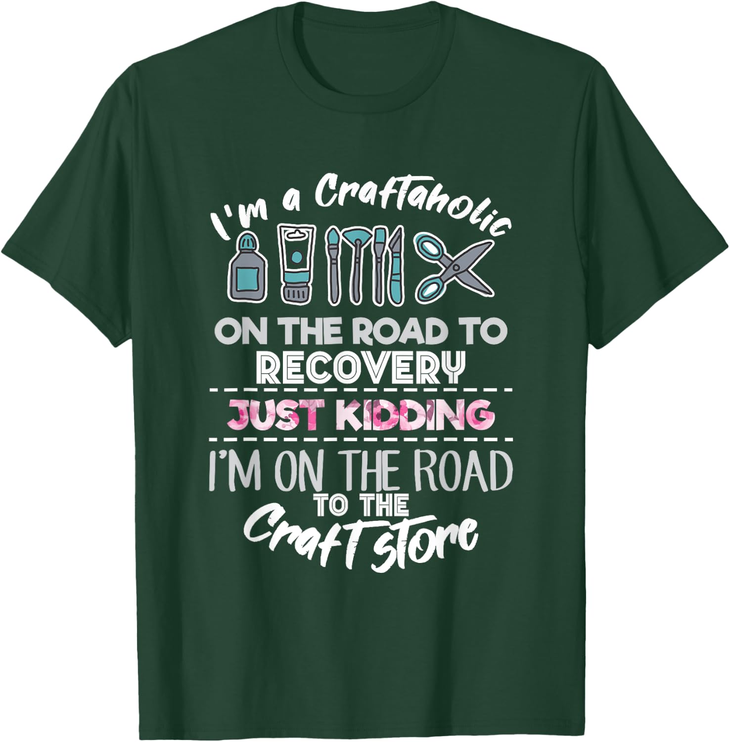 Scrapbooking addicted Handmade Crafter Hobby T-Shirt - T-Shirt | Forest