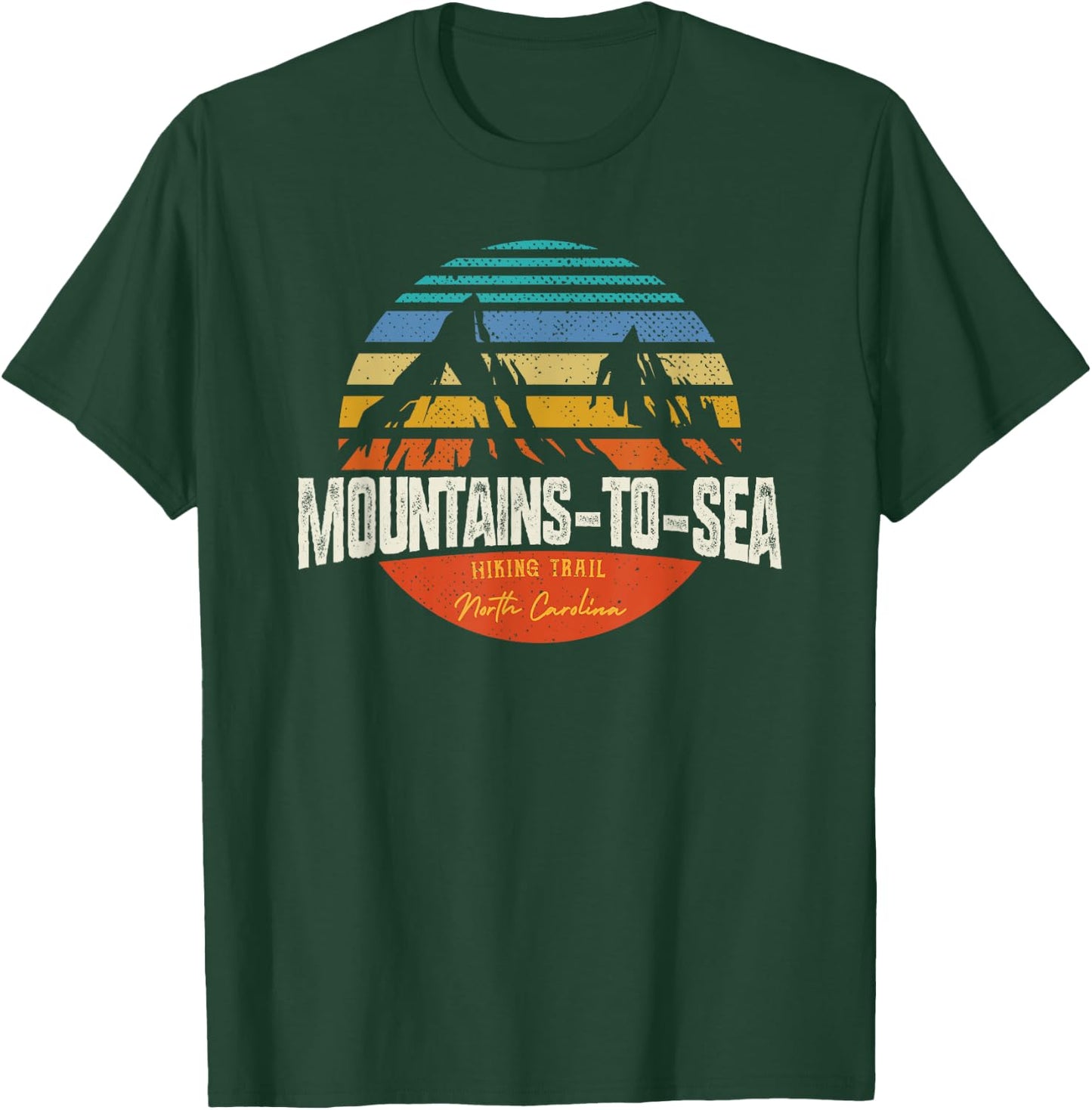 Vintage Mountains-To-Sea Hiking Trail North Carolina T-Shirt - T-Shirt | Forest