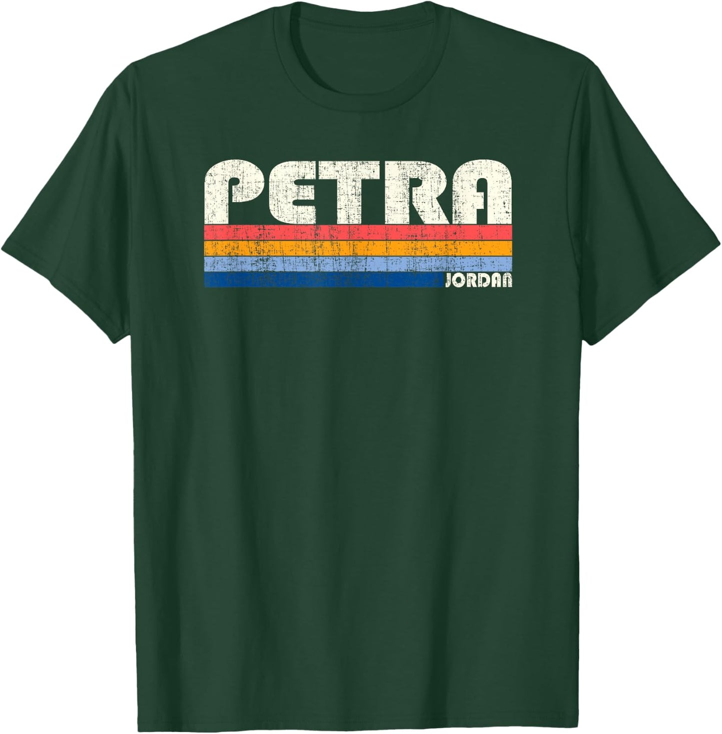 Vintage 70s 80s Style Petra, Jordan T-Shirt - T-Shirt | Forest