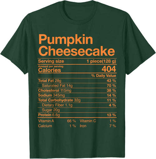 Pumpkin Cheesecake Nutrition Facts Thanksgiving Turkey Day