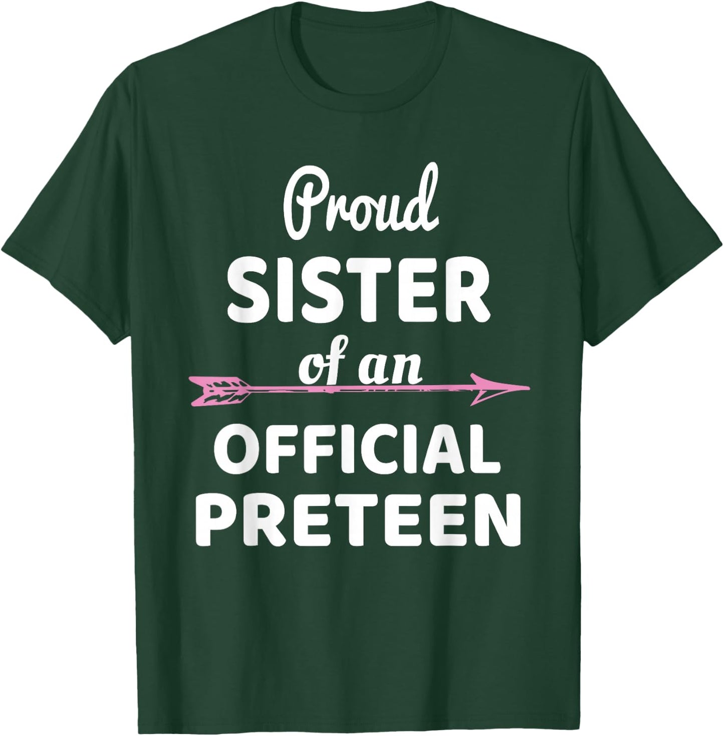 Proud Sister Of An Official Preteen 12th Birthday Party T-Shirt - T-Shirt | Forest