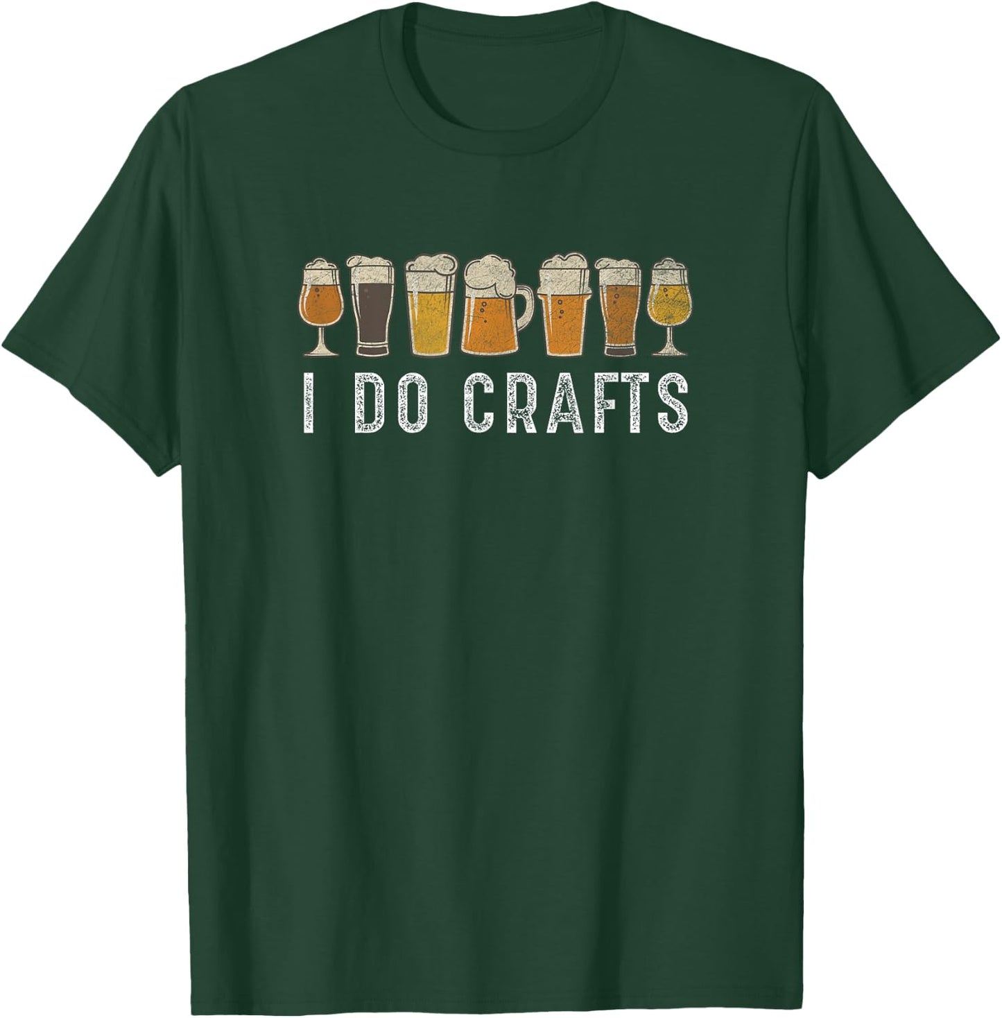 Craft Beer Vintage I Do Crafts Home Brew Art T-Shirt - T-Shirt | Forest
