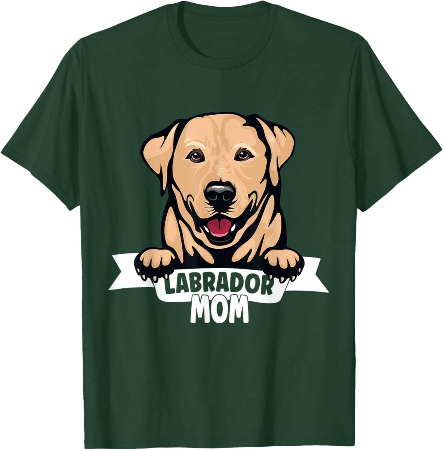 Labrador Mom blonde Lab yellow Labrador Retriever T-Shirt - T-Shirt | Forest