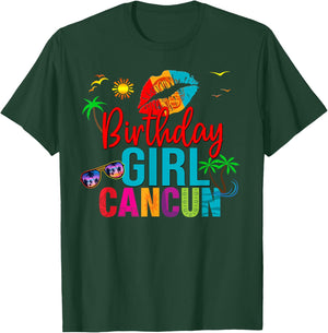 Cancun Mexico Birthday Girl Vacation Group Matching T-Shirt - T-Shirt | Forest
