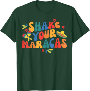 Groovy Shake Your Maracas Final Fiesta Bachelorette Party T-Shirt - T-Shirt | Forest