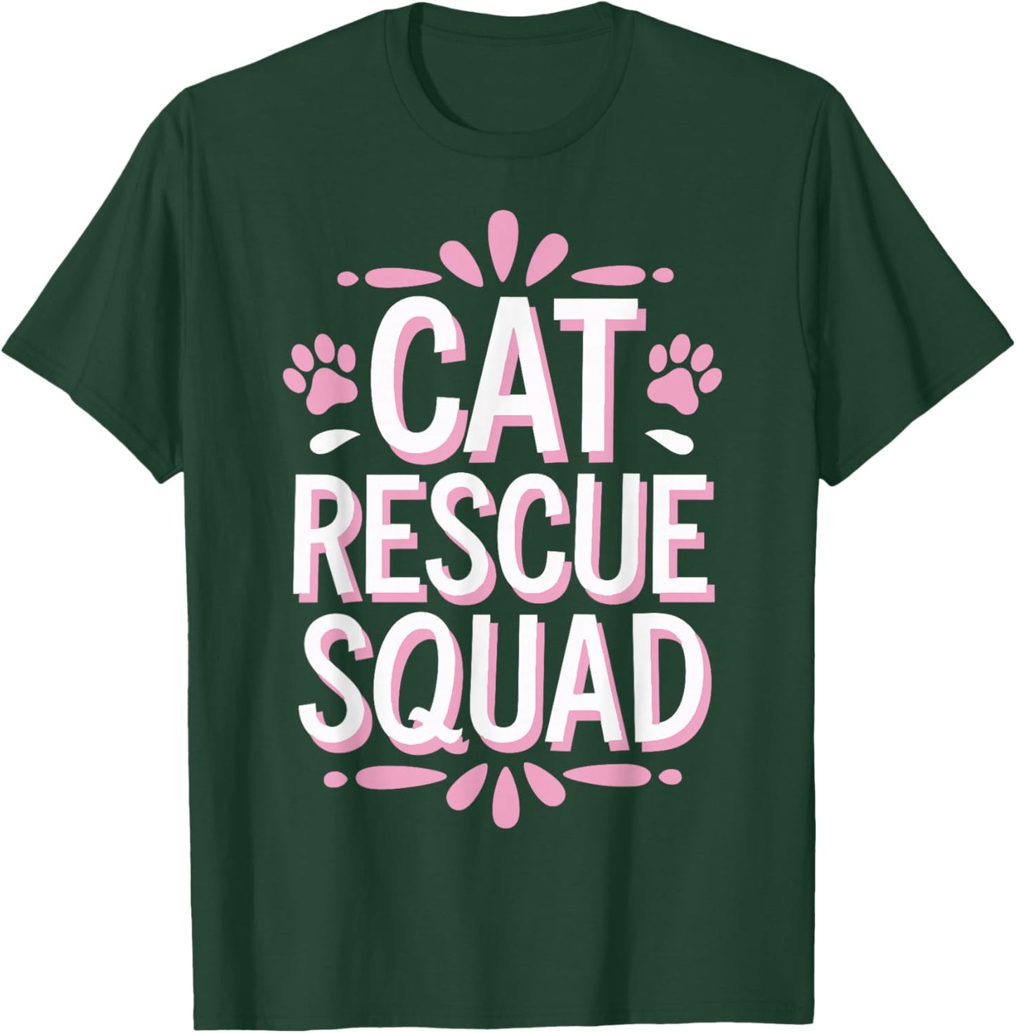 Cat Rescue Squad Animal Shelter T-Shirt - T-Shirt | Forest