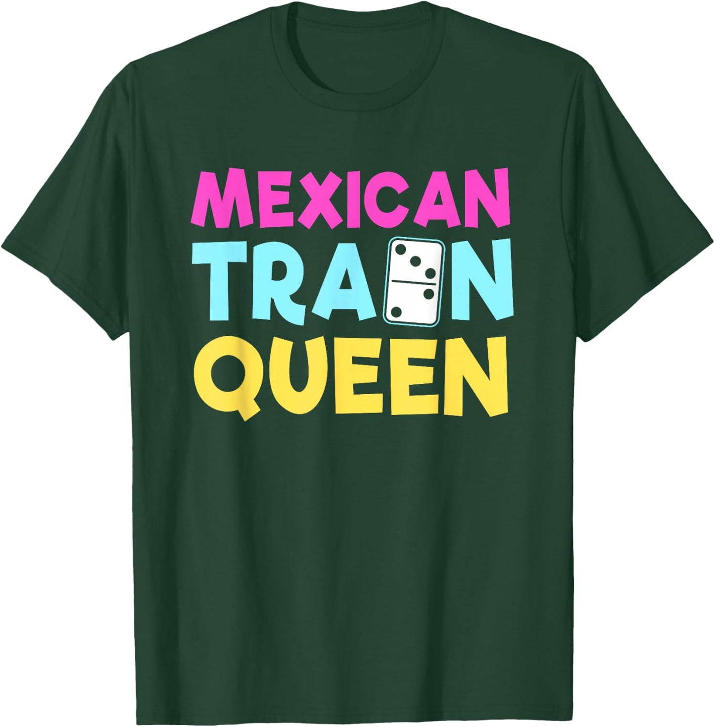 Mexican Train Dominoes Queen T-Shirt - T-Shirt | Forest