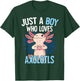 Just A Boy Who Loves Axolotls Axolotl T-Shirt - T-Shirt | Forest
