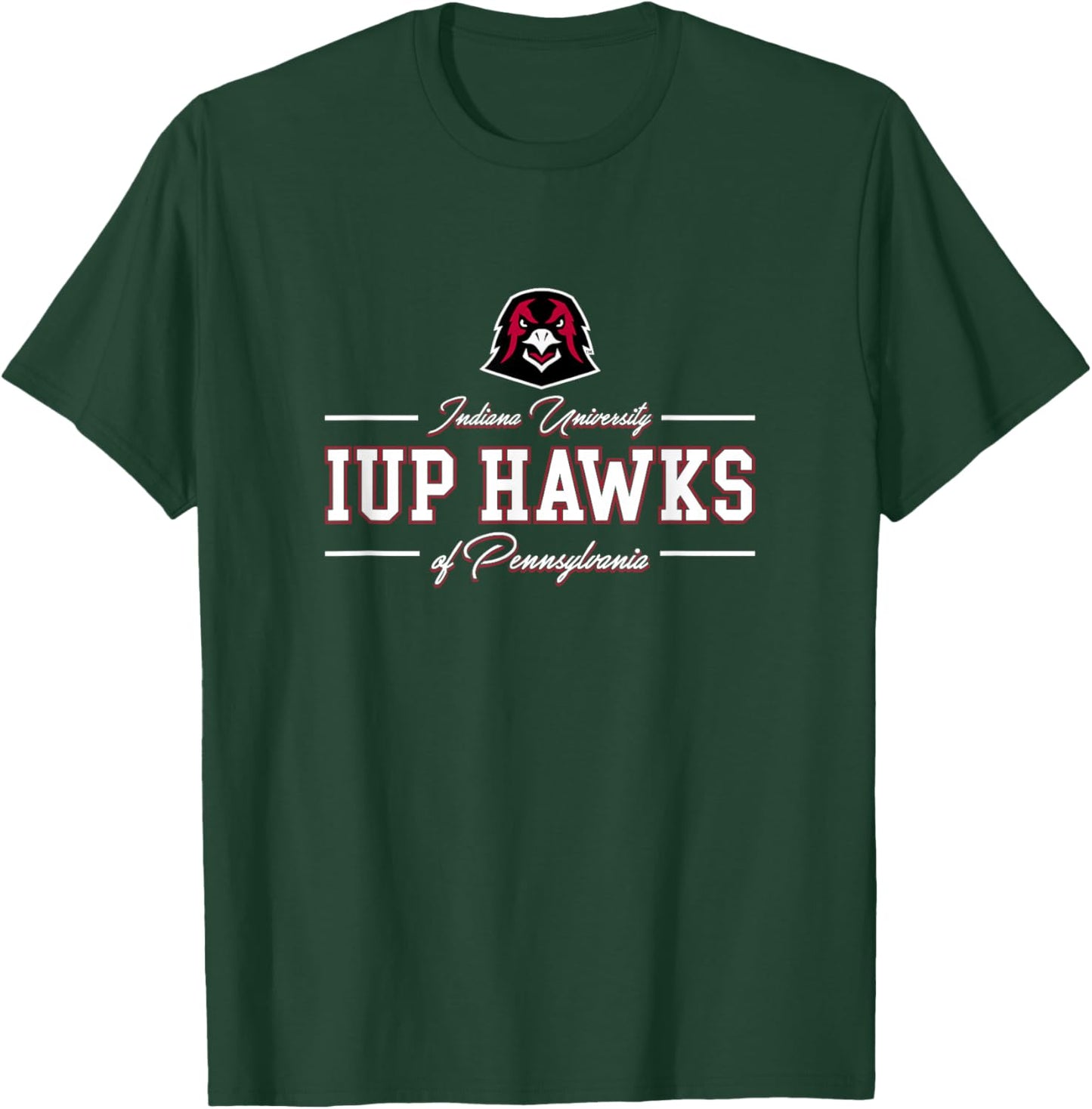 Indiana University Pennsylvania Hawks | IUP NCAA | AA00026 T-Shirt - T-Shirt | Forest