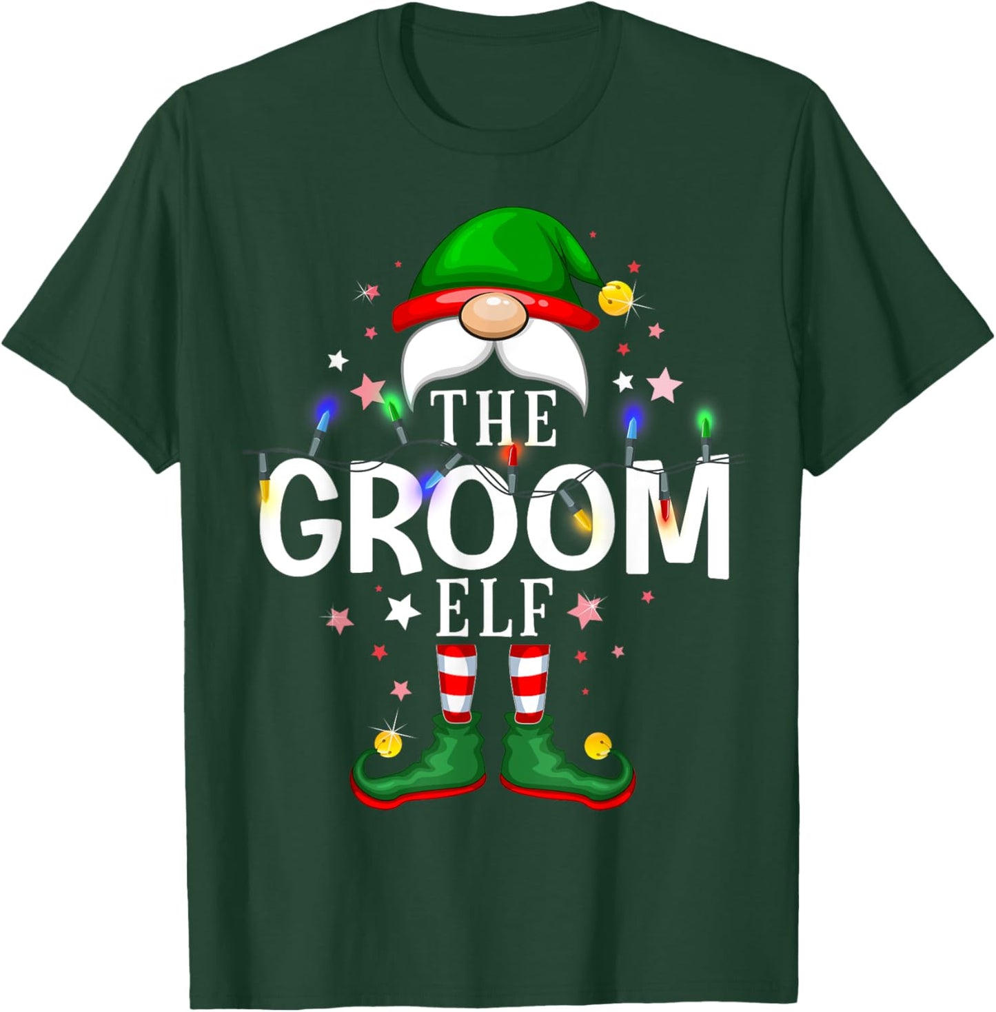 The Groom Elf Christmas Family Pajama Party T-Shirt - T-Shirt | Forest