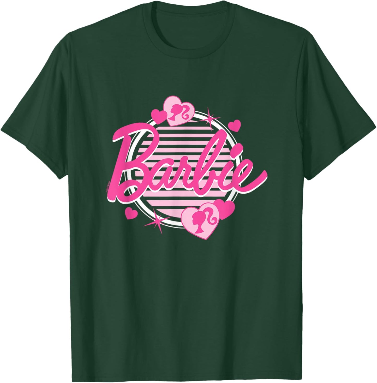 Barbie - Pinkes Logo mit Herzen T-Shirt - T-Shirt | Forest