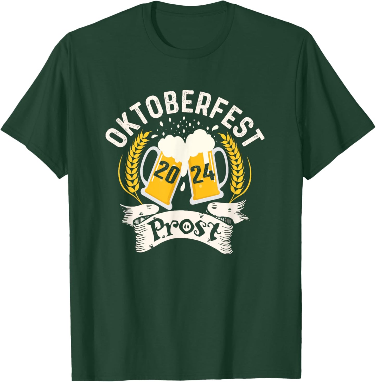 Oktoberfest 2024 Prost German beer drinking T-Shirt - T-Shirt | Forest