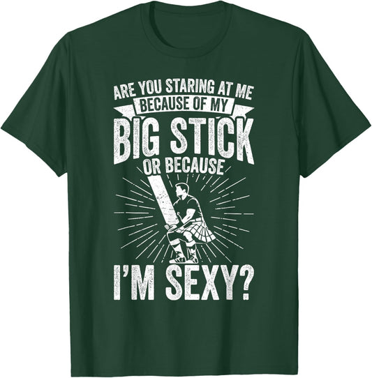 Caber toss funny highland games T-Shirt - T-Shirt | Forest