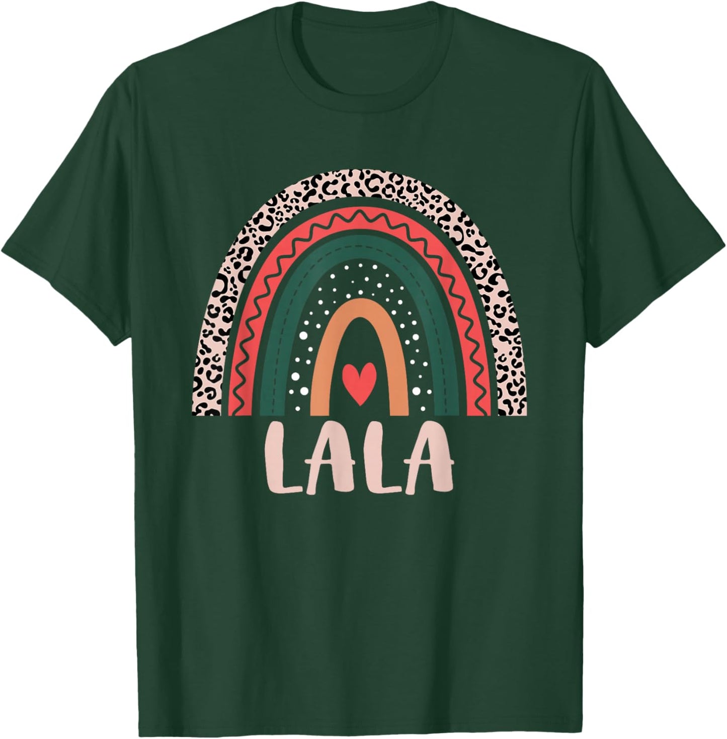 Lala Rainbow Grandma Grandmother Women's Mothers Day Lala T-Shirt - T-Shirt | Forest