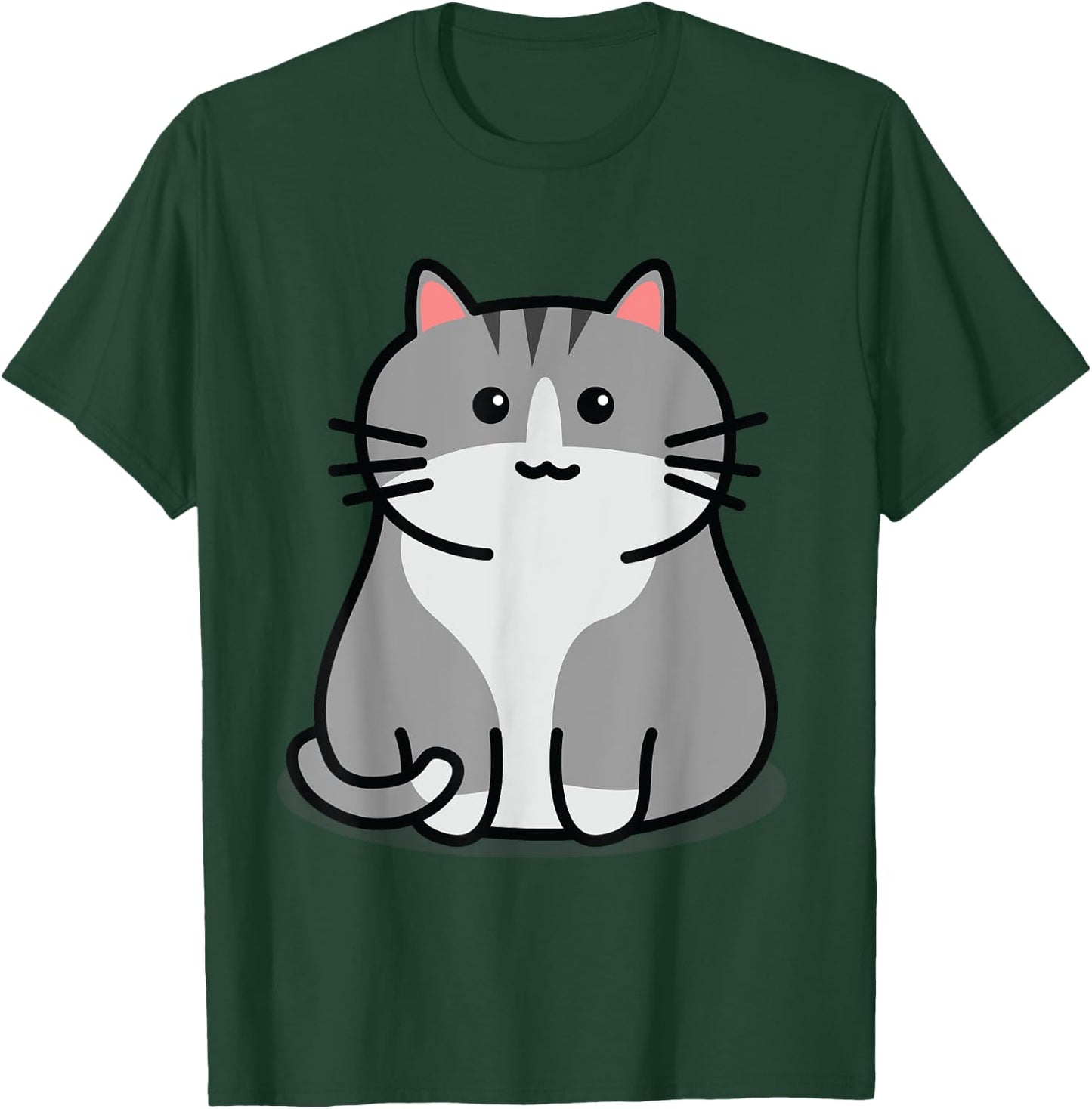 Cute Grey Tabby Cat Feline Companion Tabby Cats T-Shirt - T-Shirt | Forest