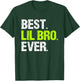 Best Lil Bro Ever Family Cool Funny Little Brother T-Shirt - T-Shirt | Forest