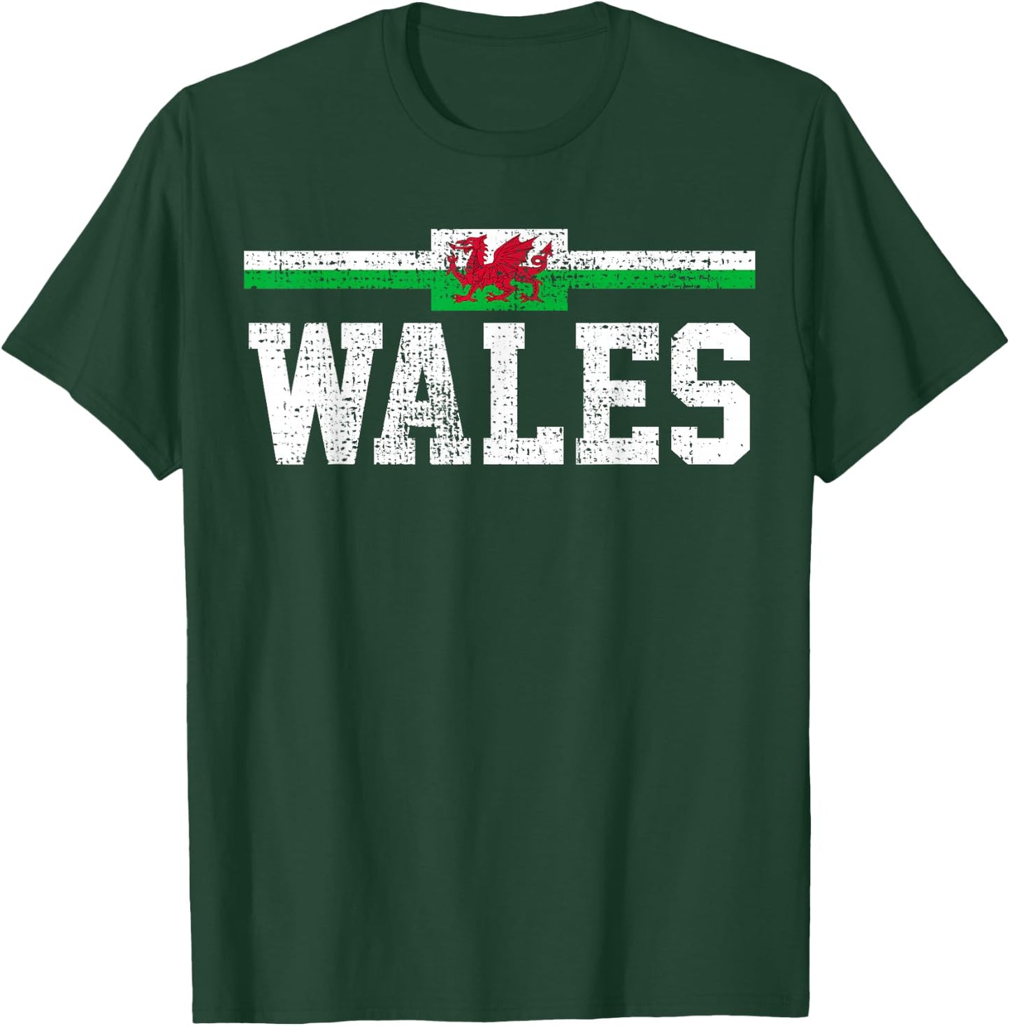 Wales Welsh Flag T-Shirt - T-Shirt | Forest