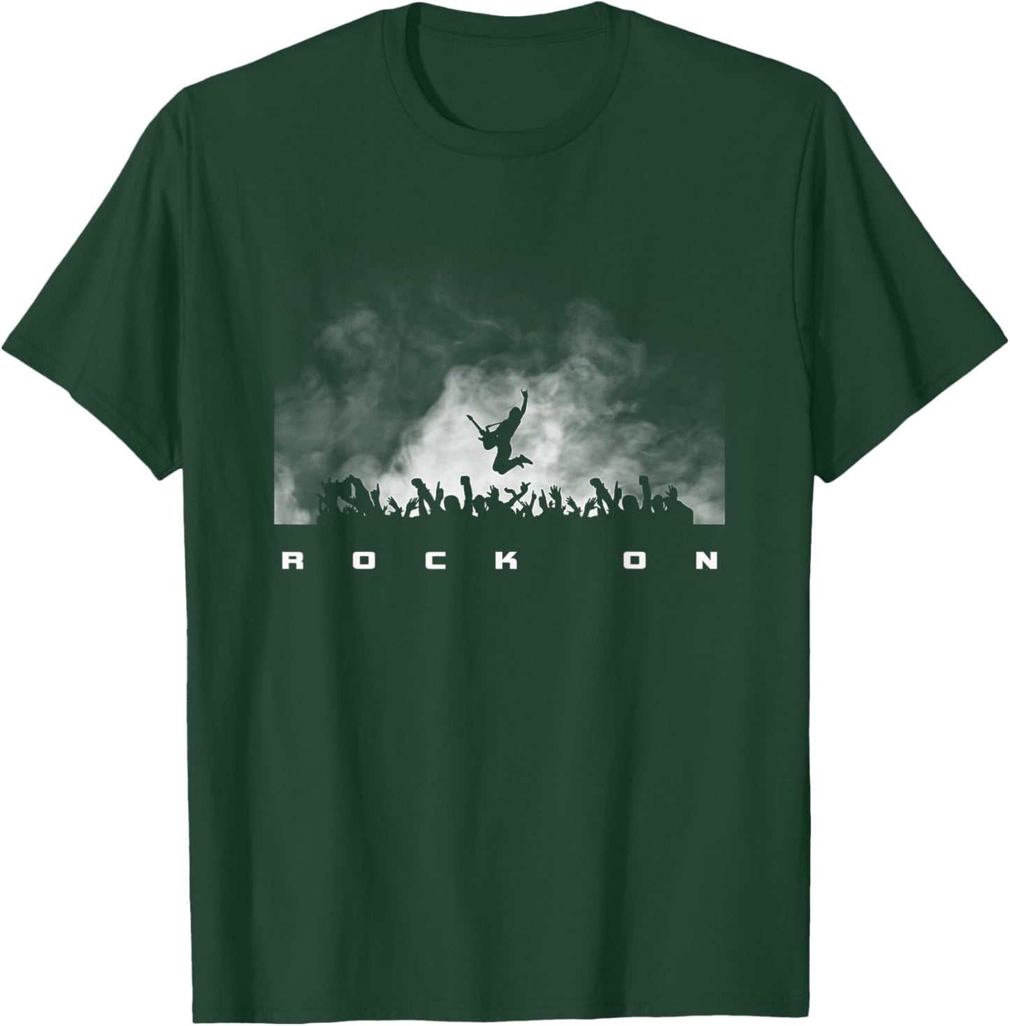 Rock On Rock and Roll Guitar Player T-Shirt - T-Shirt | Forest