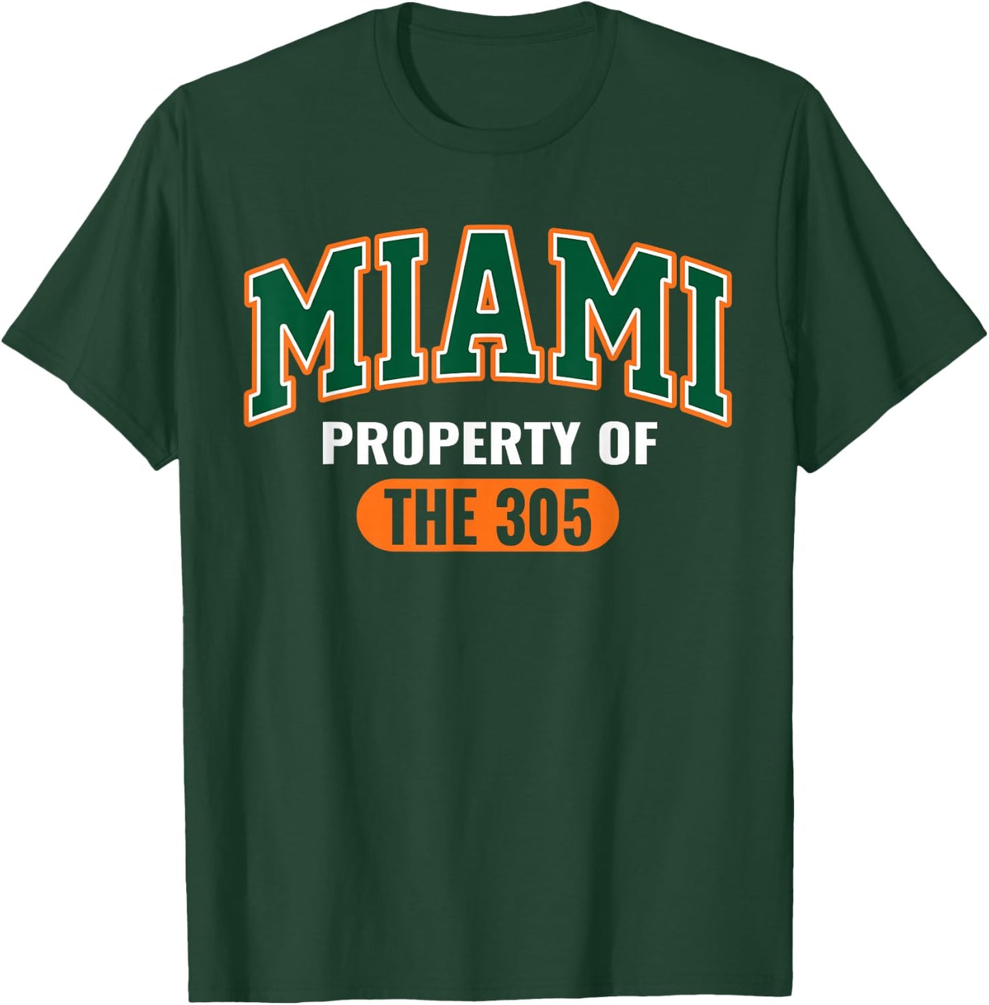 305 Miami Vibes Urban Style Miami Beach Graphic Design T-Shirt - T-Shirt | Forest