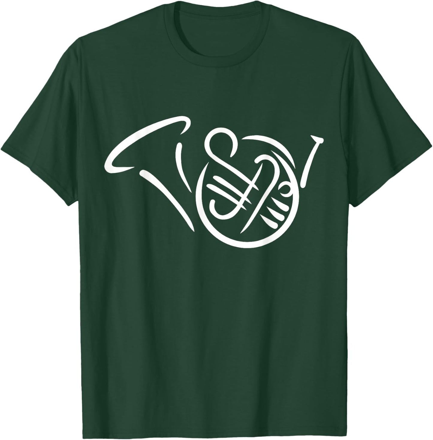 Bugle french horn T-Shirt - T-Shirt | Forest