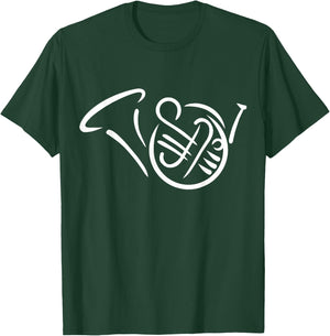 Bugle french horn T-Shirt - T-Shirt | Forest