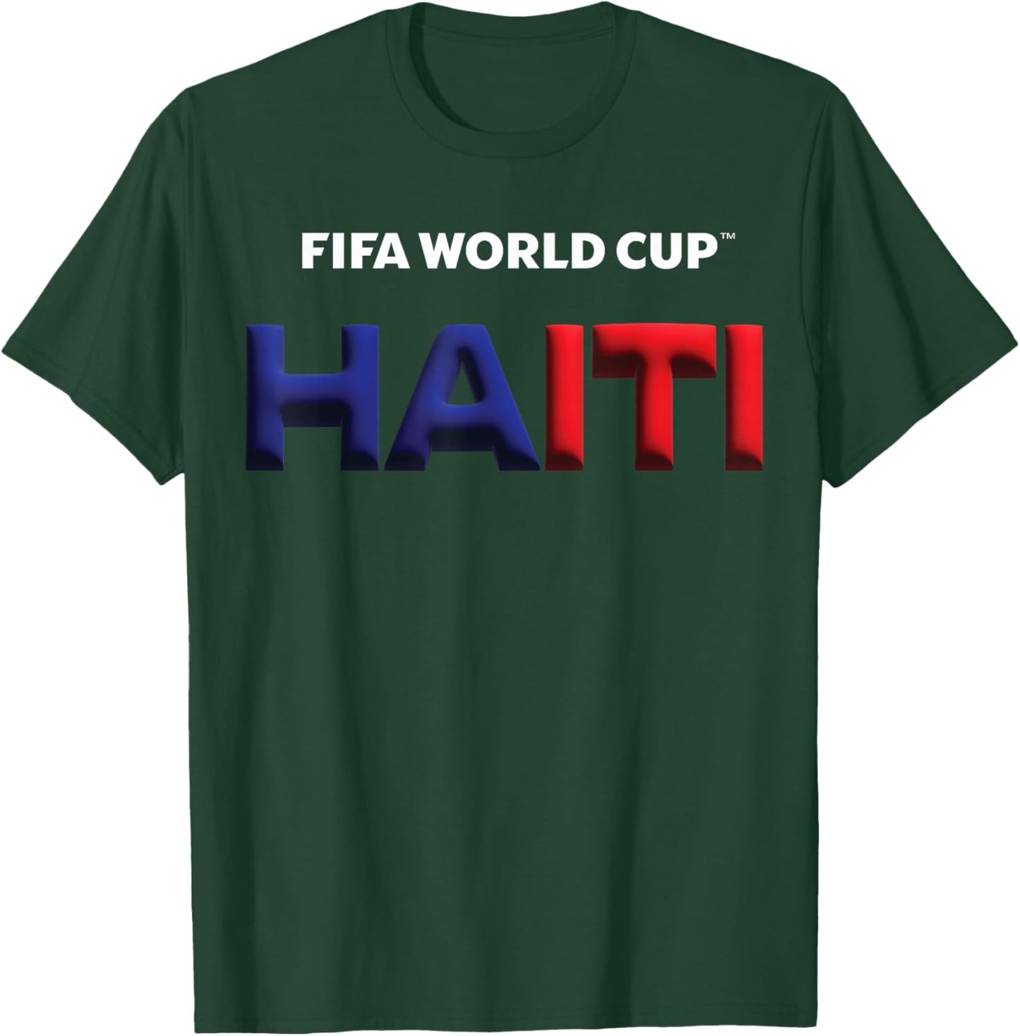 FIFA World CUP26 Haiti Bubble Color T-Shirt - T-Shirt | Forest