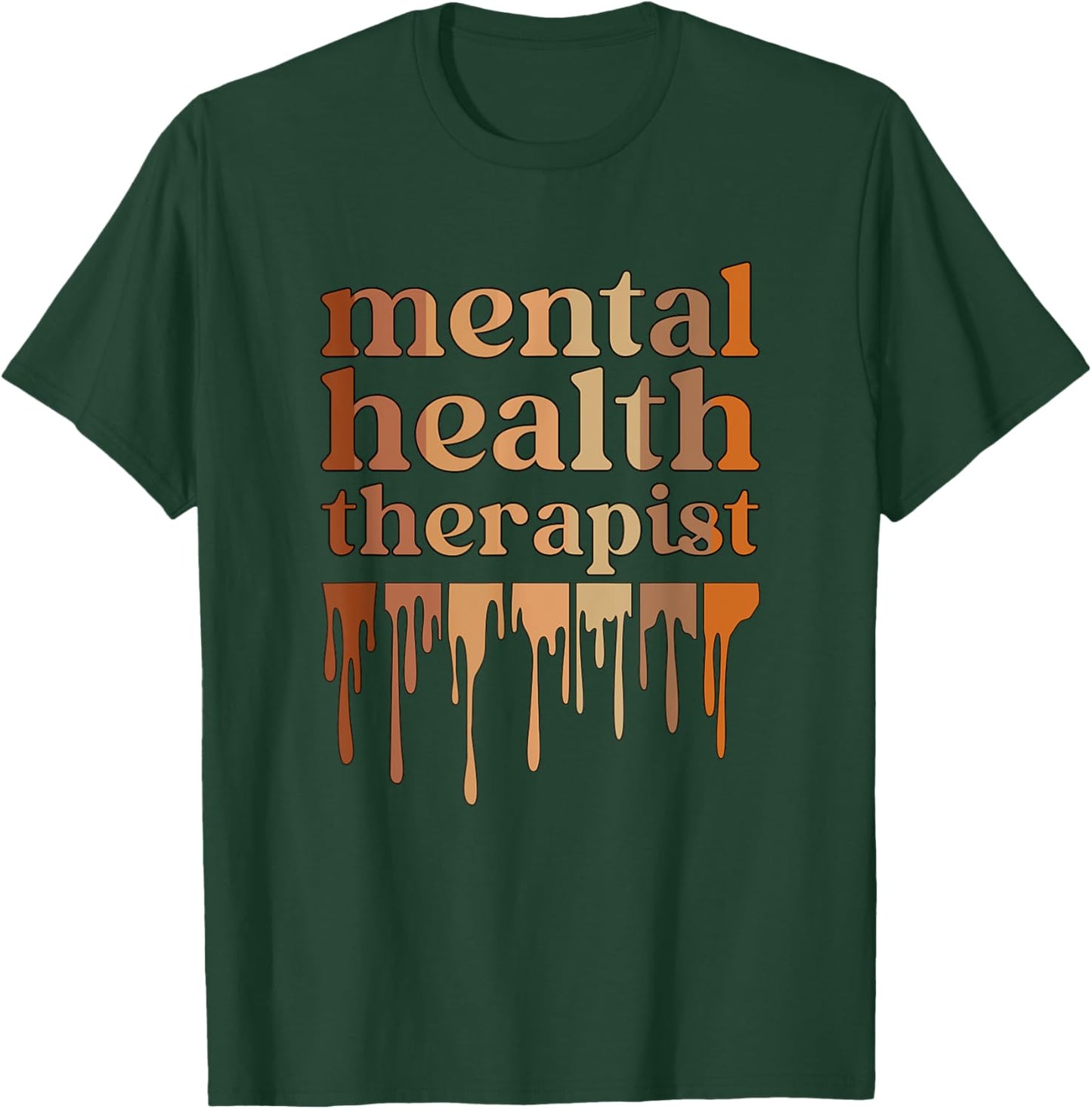 Black Mental Health Therapist African American T-Shirt - T-Shirt | Forest