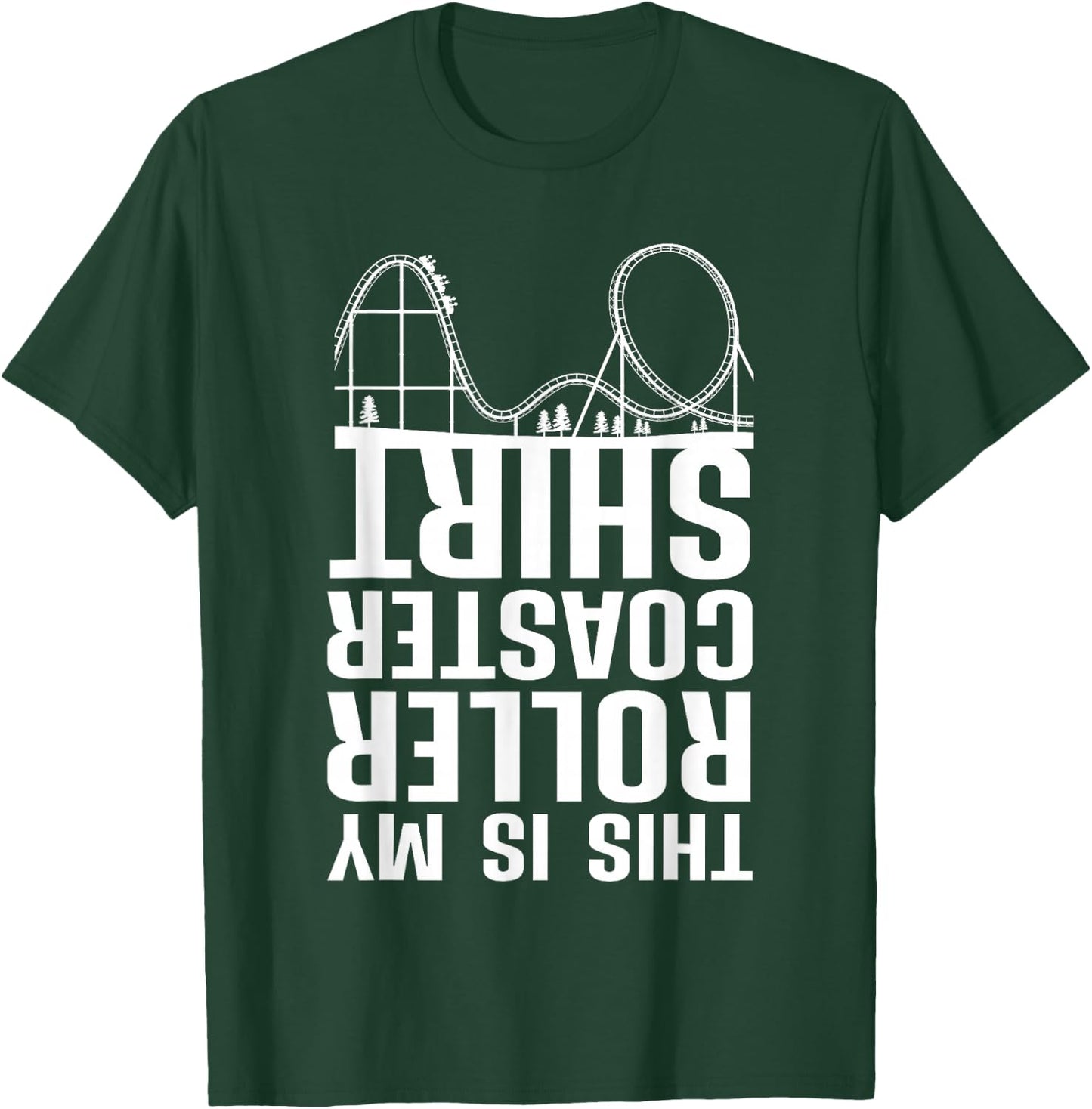 Cute Roller Coaster Women Rollercoaster Theme Park T-Shirt - T-Shirt | Forest
