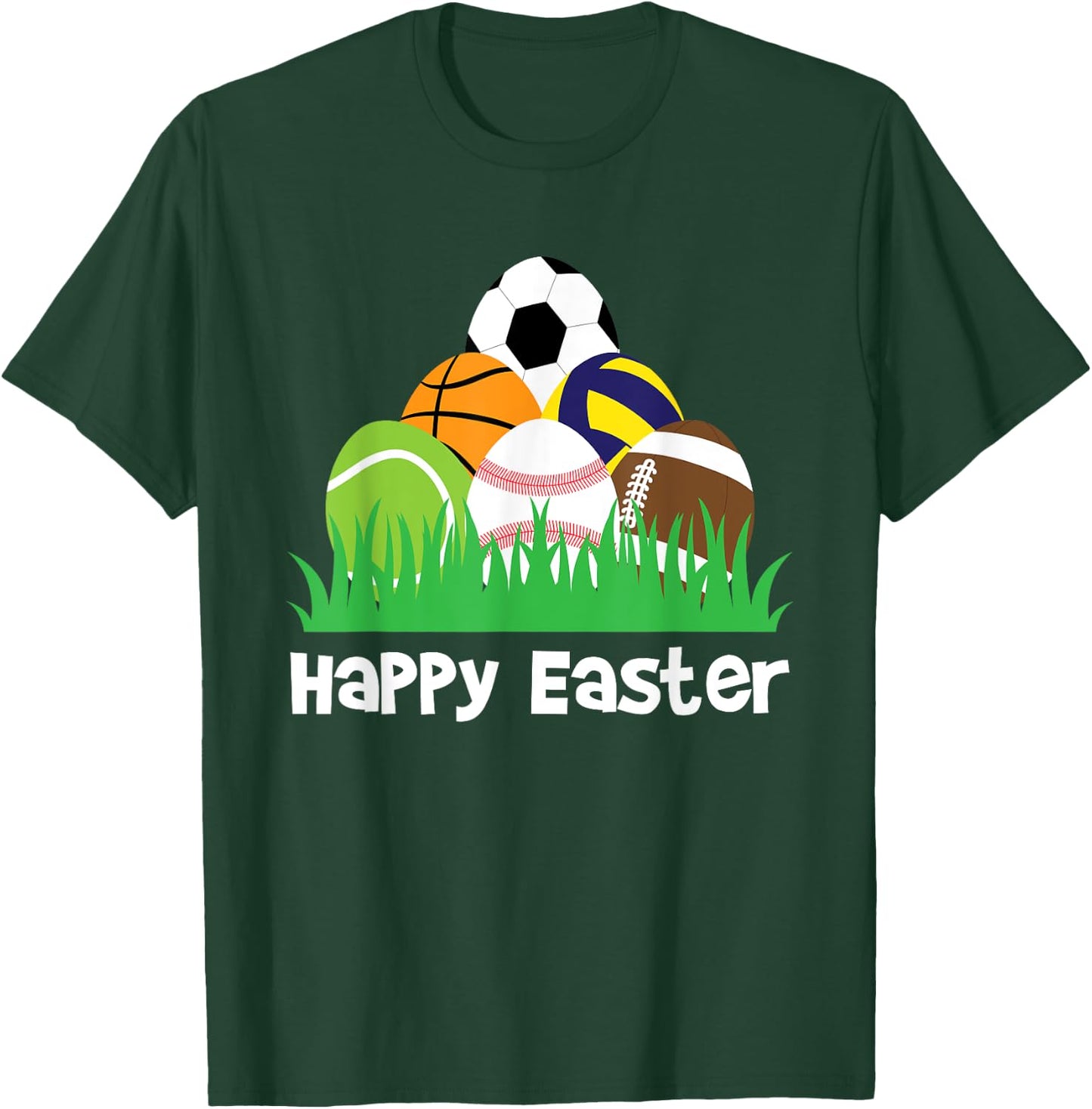 Boys Easter - Spring Sports Lover T-Shirt - T-Shirt | Forest