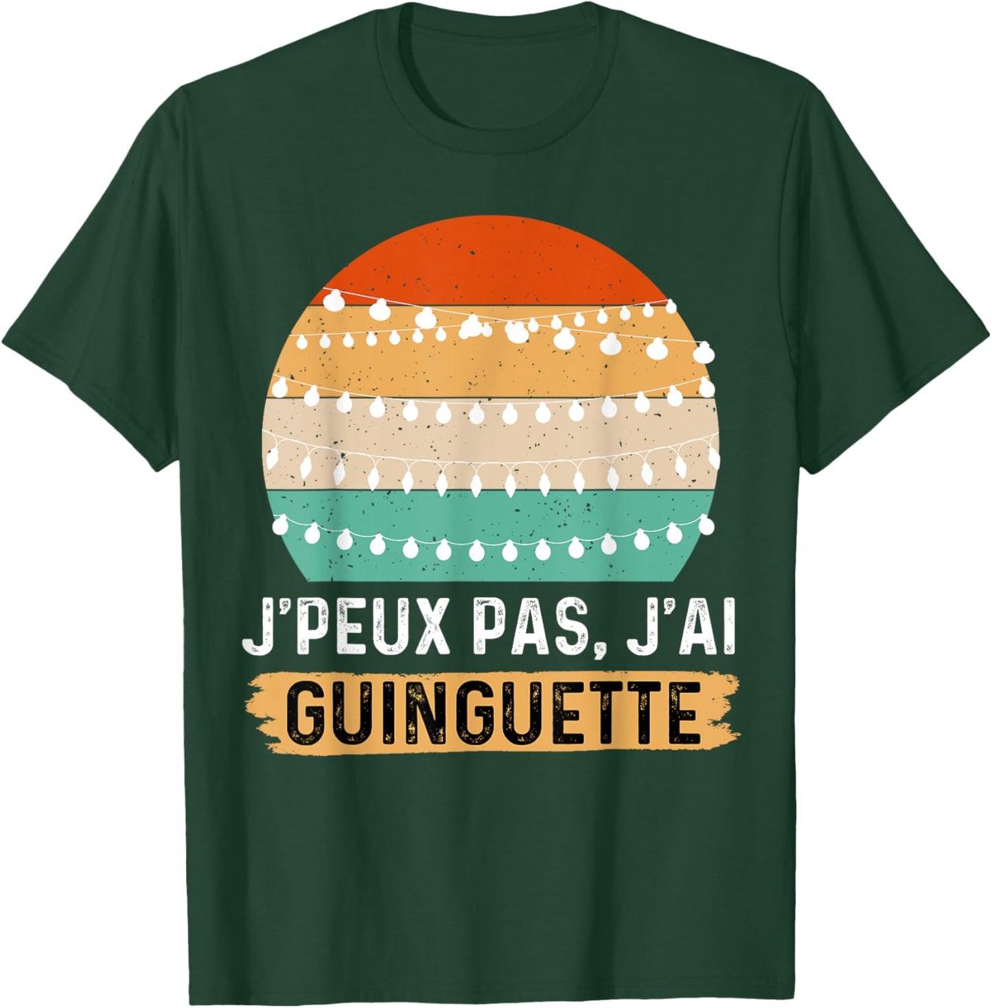 Je peux pas j'ai Guinguette , Black, S T-Shirt - T-Shirt | Forest