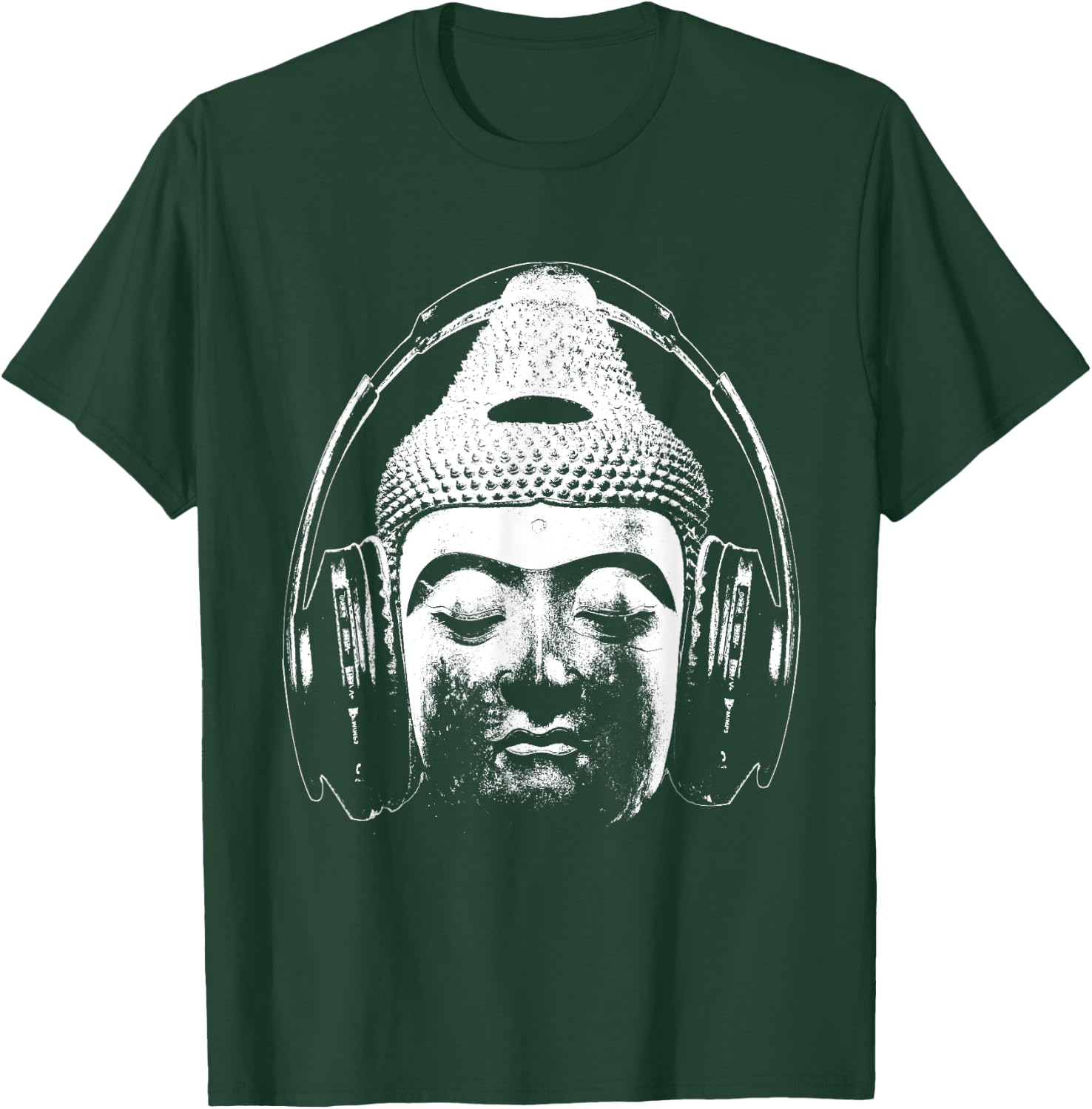Buddha Wear Headphones funny DJ Music Headphones T-Shirt - T-Shirt | Forest