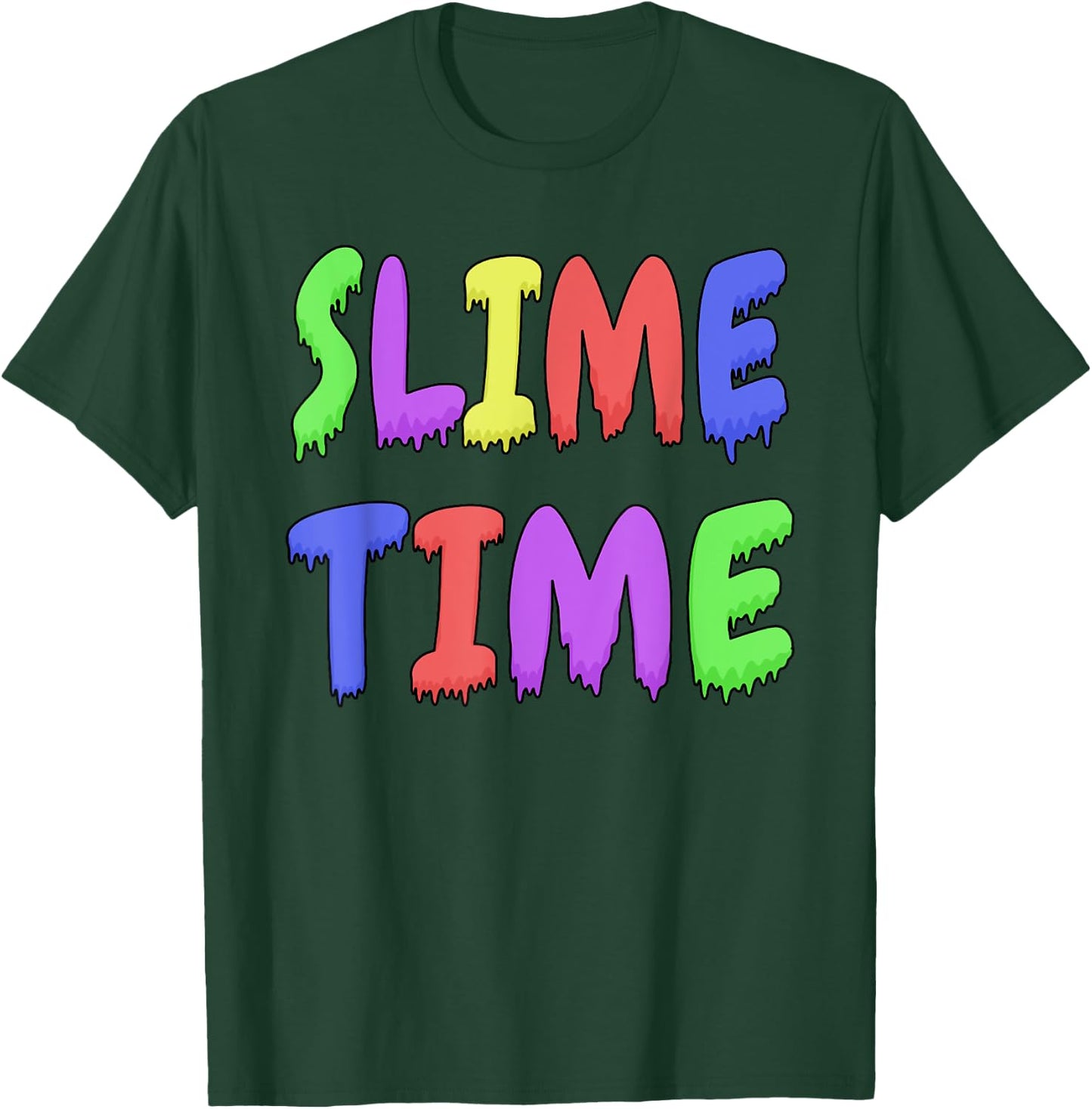 Slime Time Cute Kids DIY Slime Group Party Gift T-Shirt - T-Shirt | Forest