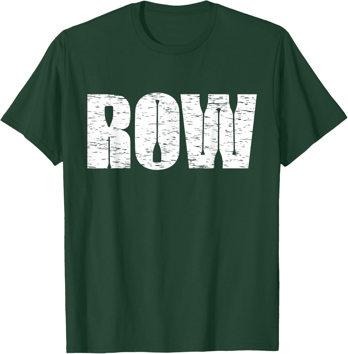 Cool Distressed Row Rowing Funny Rowers Gift Women T-Shirt - T-Shirt | Forest