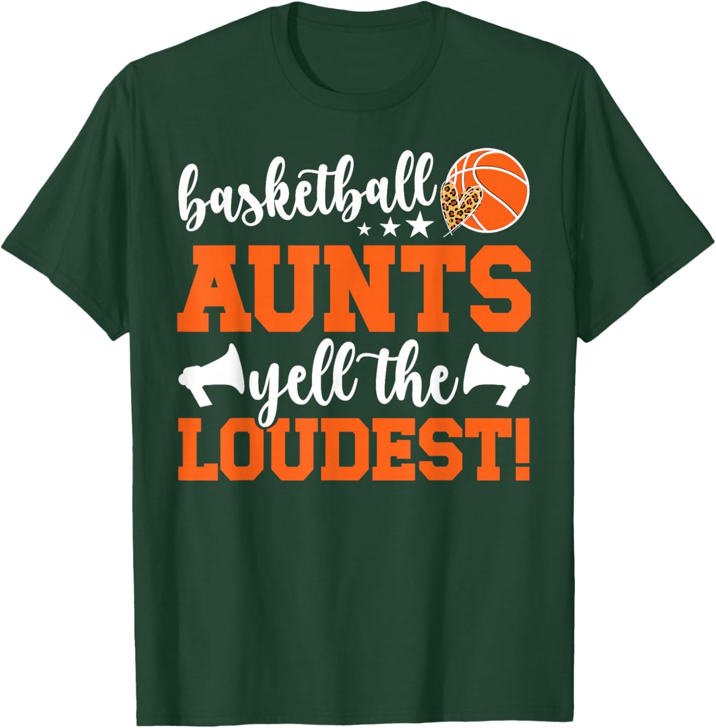 Basketball Aunt Funny Aunt Of A Basketball Player Aunt T-Shirt - T-Shirt | Forest