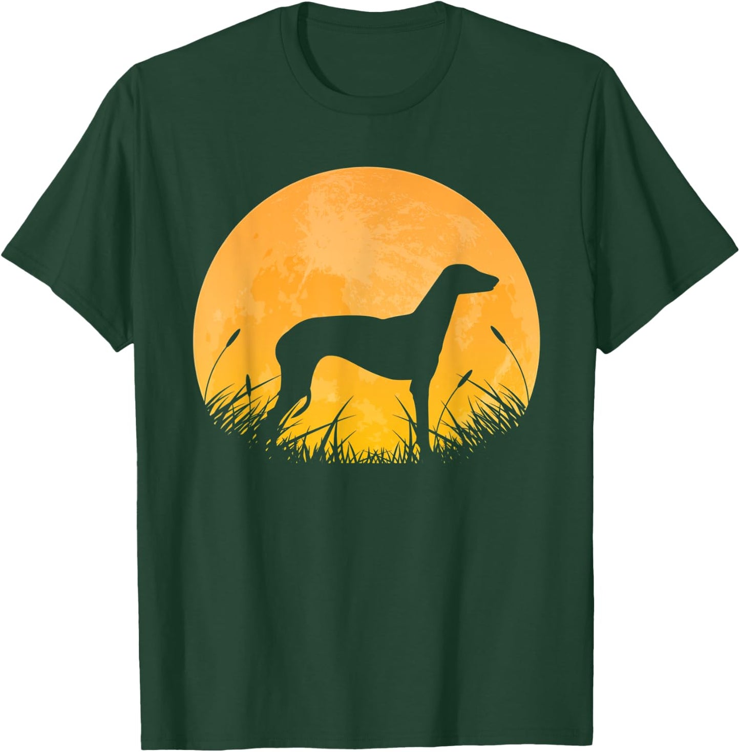 Greyhound Easy Halloween Outfit Dog Pet Moon Costume Gift Women Kids T-Shirt - T-Shirt | Forest