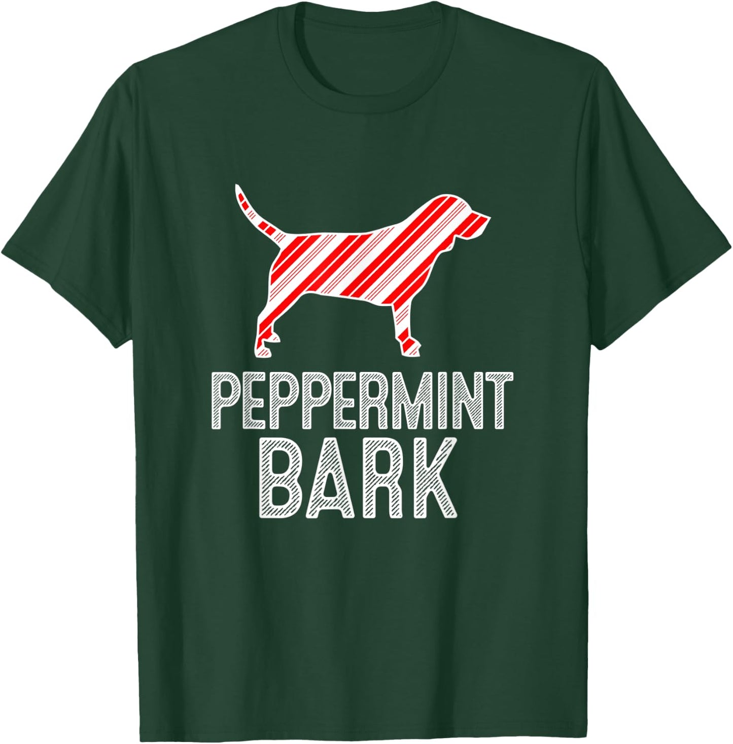 Beagle Peppermint Bark Christmas Dog T-Shirt - T-Shirt | Forest